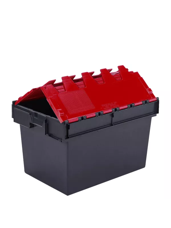 GPC Stackable containers with Coloured Attached Lids